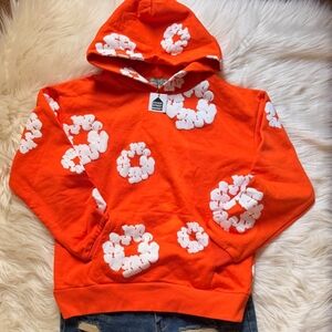 Authentic Denim Tears Spider SweatShirt By Young Thug with White Floral Design